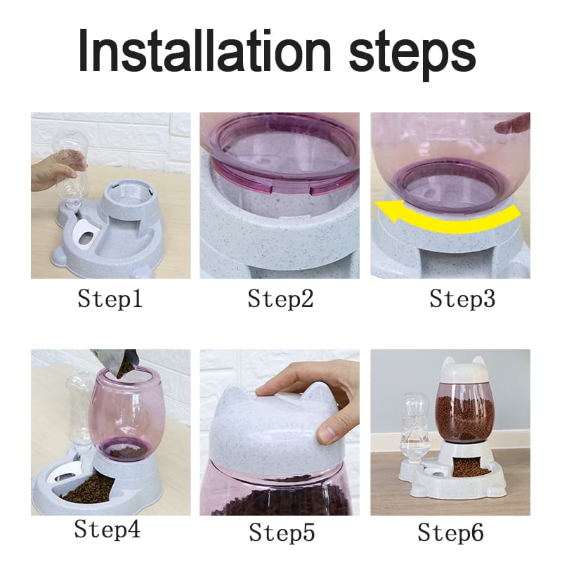 2-2L-Pet-Dog-Cat-Automatic-Feeder-Bowl-for-Dogs-Drinking-Water-528ml-Bottle-Kitten-Bowls-4