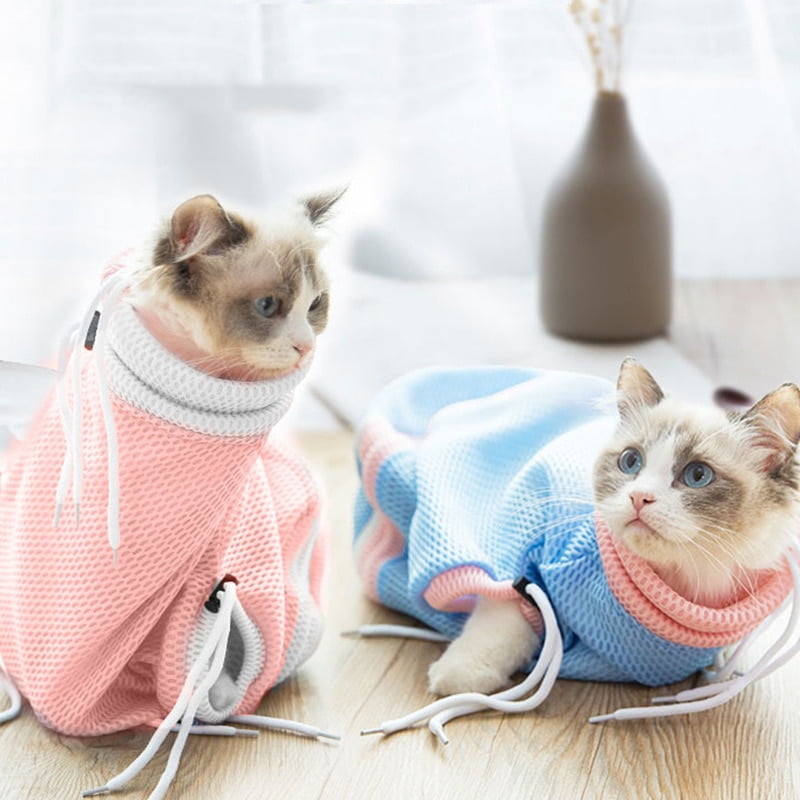 Cat Grooming Bag Bathing Shower Mesh Bag Adjustable...