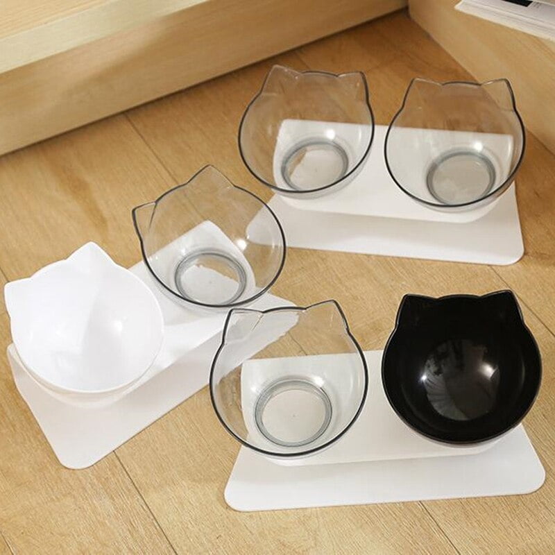 Non-Slip-Double-Cat-Bowl-With-Stand-Pet-Feeding-Bowl-Water-Bowl-For-Kitten-Pet-Food-2