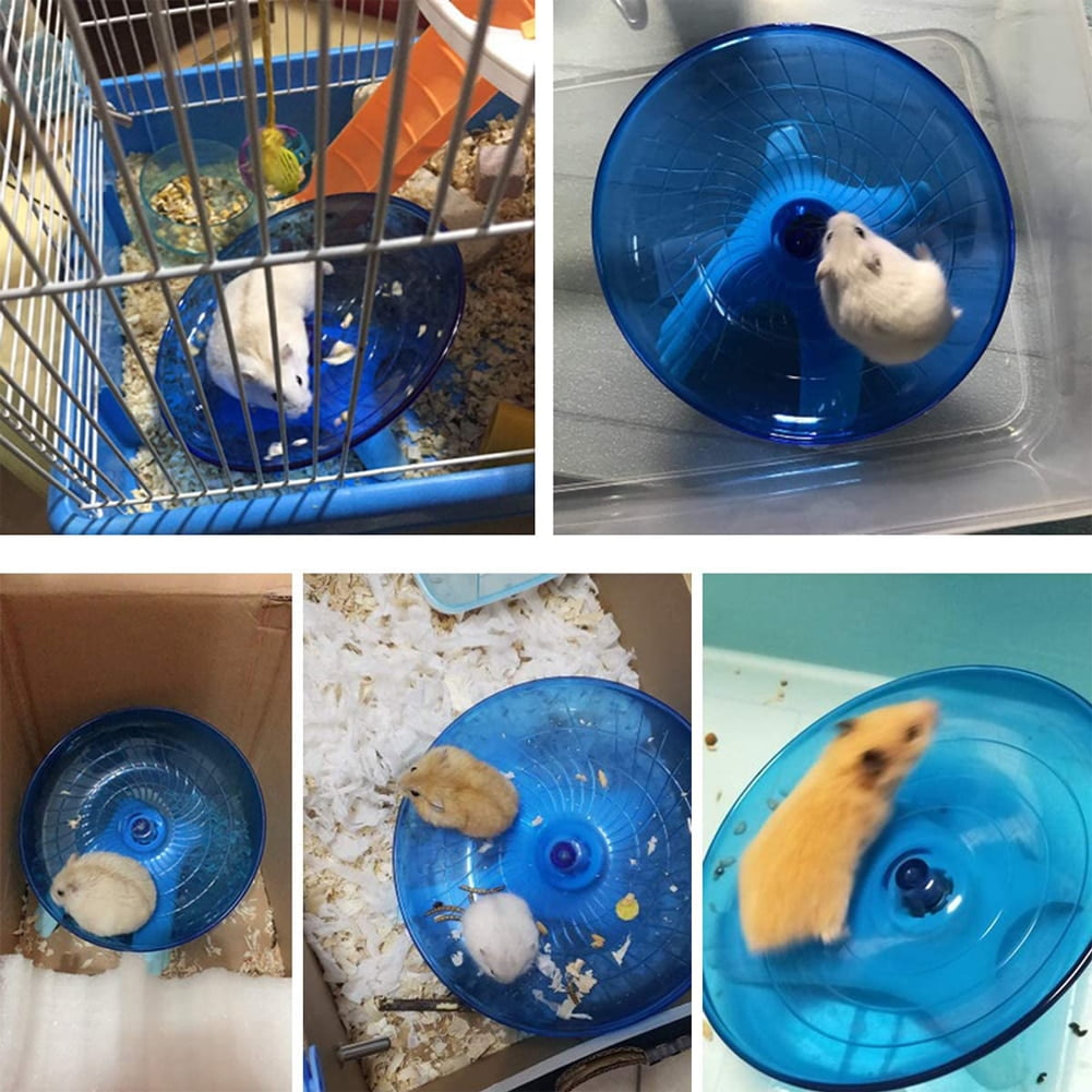Pet-Hamster-Flying-Saucer-Exercise-Squirrel-Wheel-Hamster-Mouse-Running-Disc-rat-toys-Cage-small-animal-5